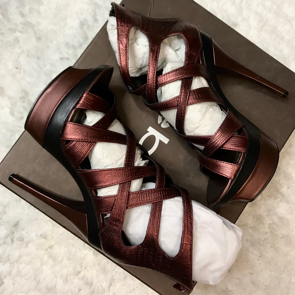 Bebe Adrianna Platform Heels